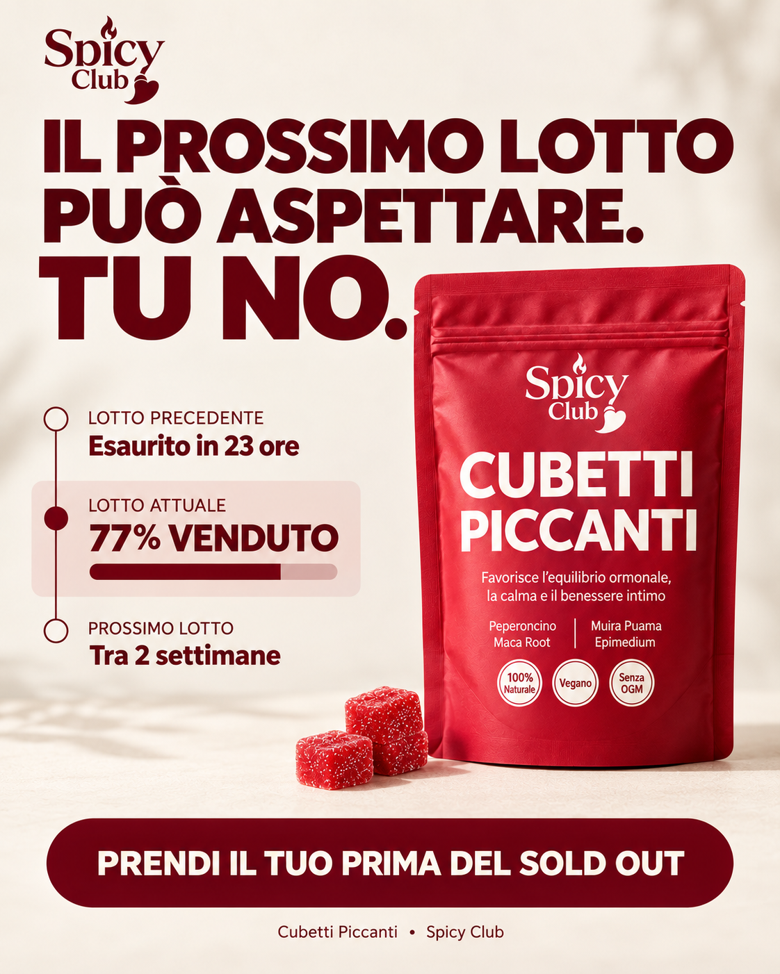 1+1 GRATIS | Cubetti Piccanti